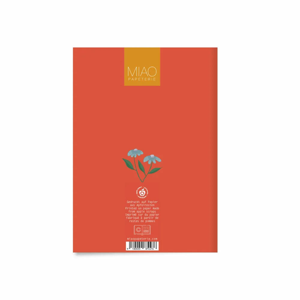 Stationery - A6 notebook made of apple paper - small, stylish and really smart - MIAO PAPETERIE