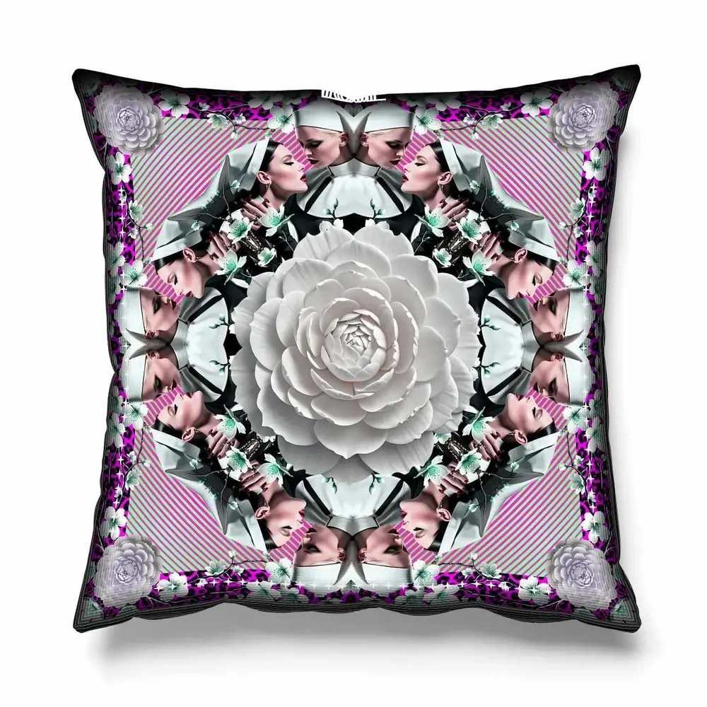 Fabric cushions - THE VIRGIN LOOP CUSHION - LOVE BY MILSHTEIN