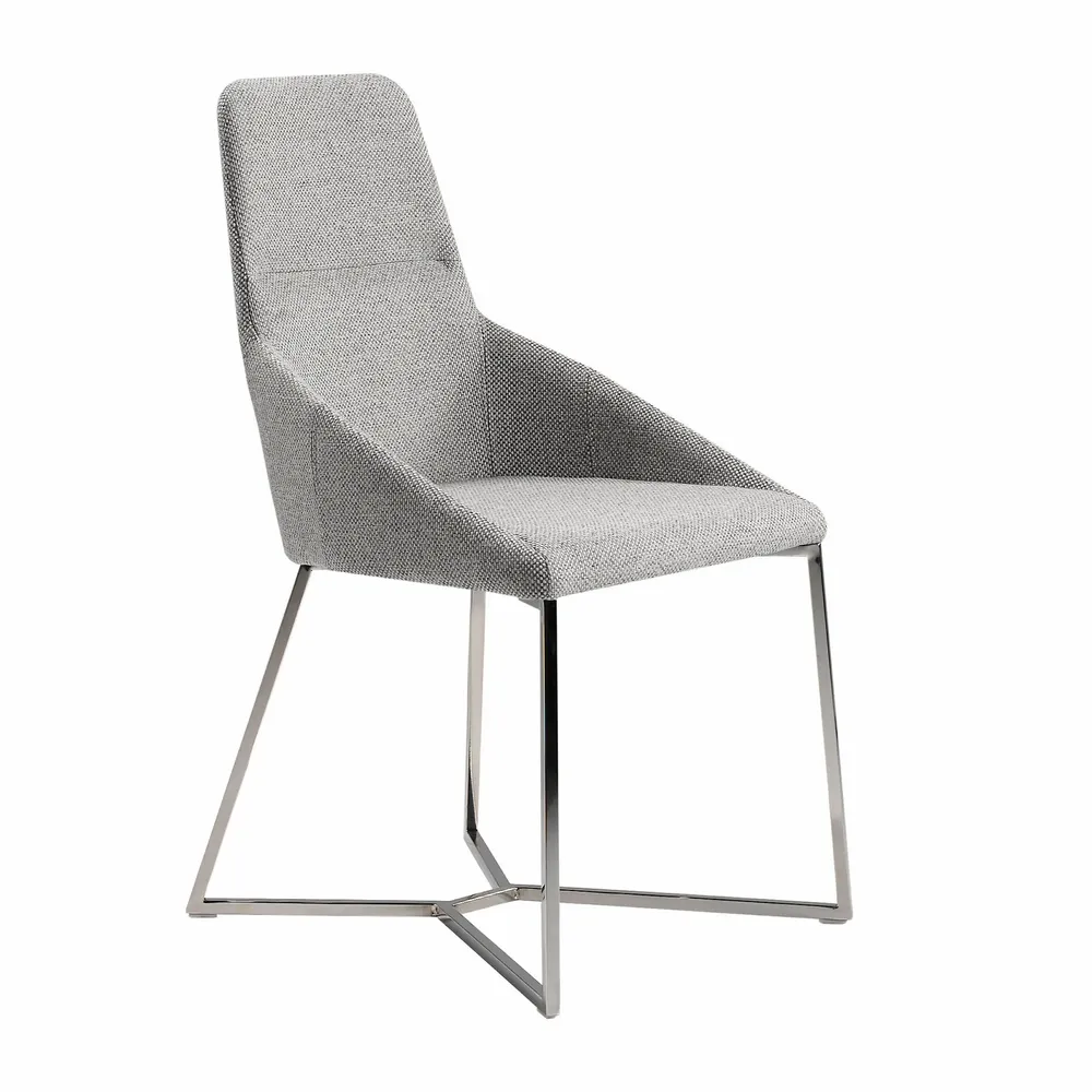 Chaises - Chaise de table à manger rembourrée en tissu - ANGEL CERDÁ