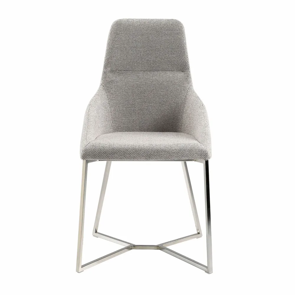 Chaises - Chaise de table à manger rembourrée en tissu - ANGEL CERDÁ
