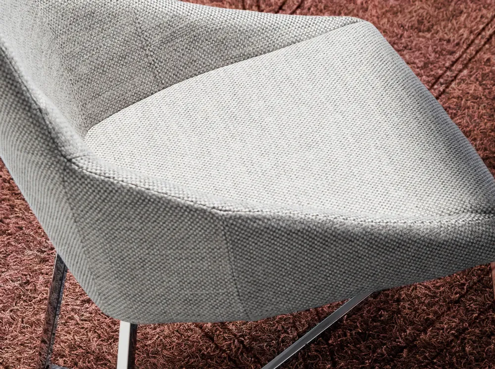 Chaises - Chaise de table à manger rembourrée en tissu - ANGEL CERDÁ