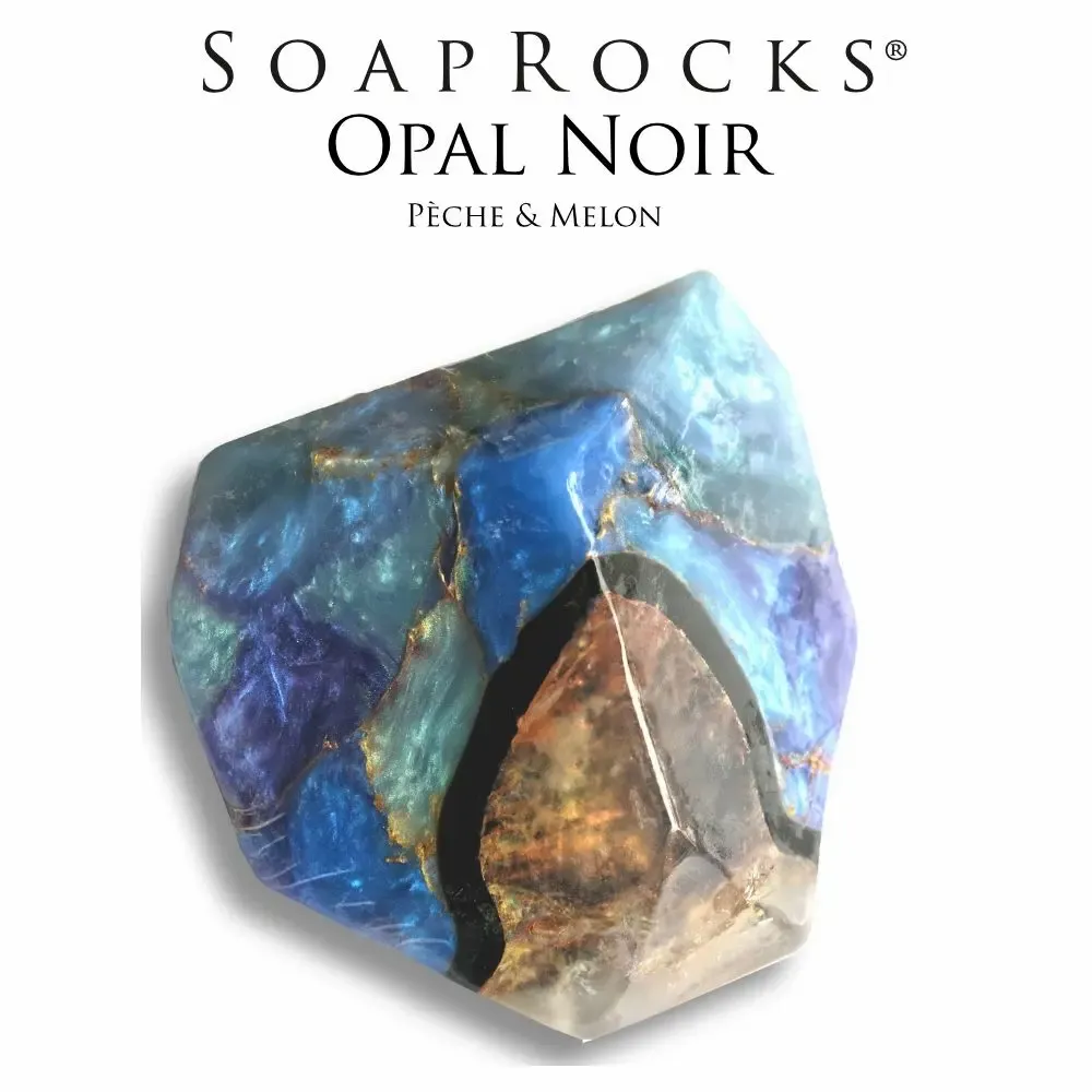 Savons - Savon SoapRocks Opale Noir 170 gr - SOAPROCKS