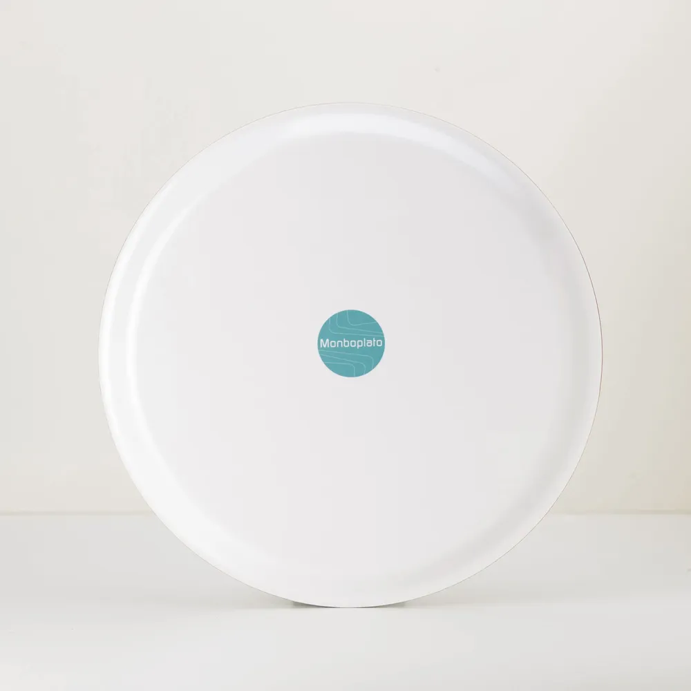 Trays - Round wooden serving tray - Baby cabbages 38 cm - MONBOPLATO