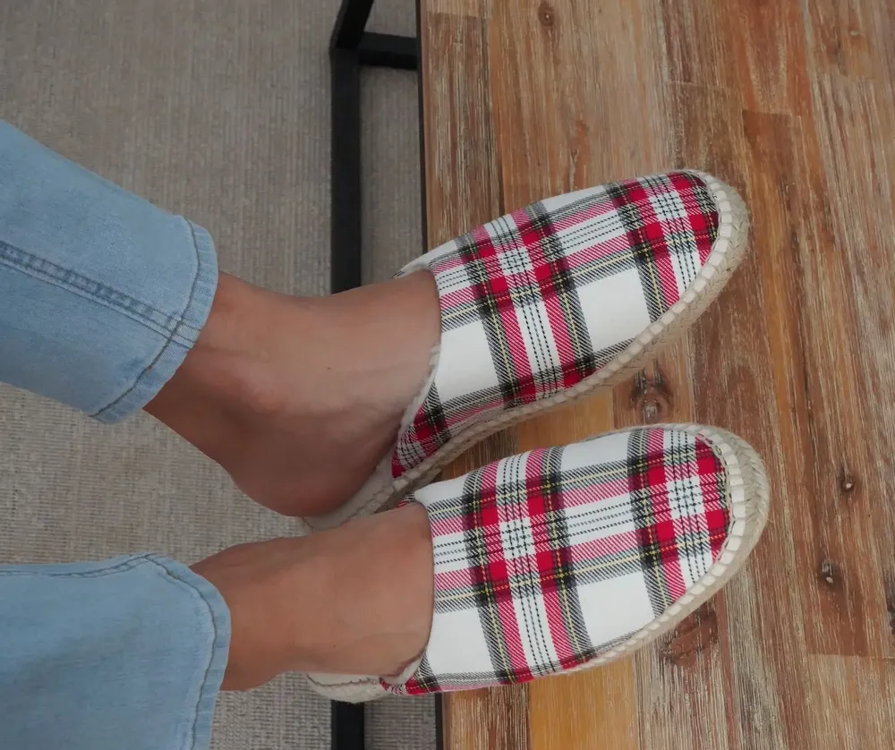 Homewear - Men’s Wool Slippers – Tartan Design, Handmade in Spain - ATELIER COSTÀ