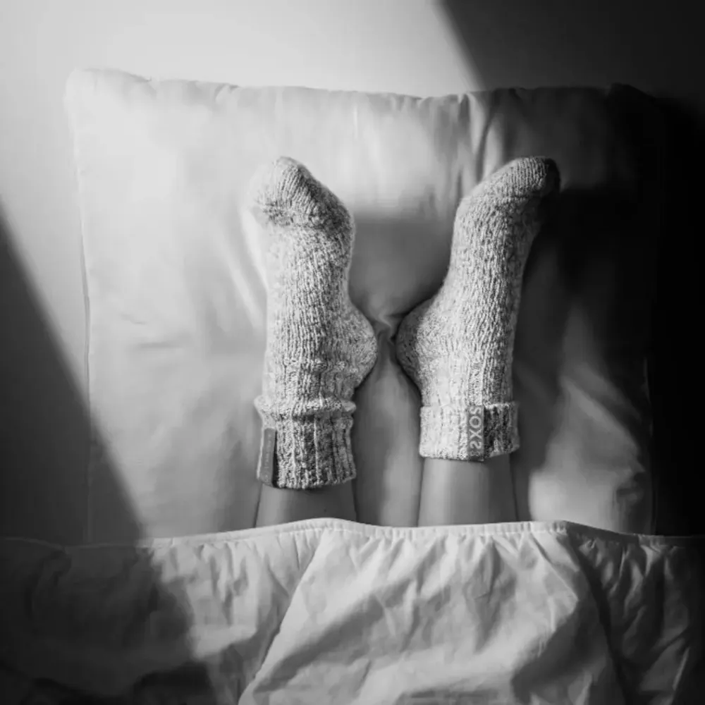 Homewear textile - Chaussettes de nuit luxueuses en laine douce Soxs.co - SOXS.CO