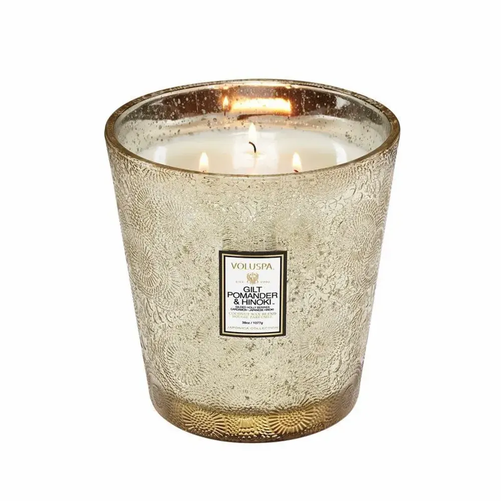 Bougies - Gilt Pomander Hinoki 3W Hearth - VOLUSPA