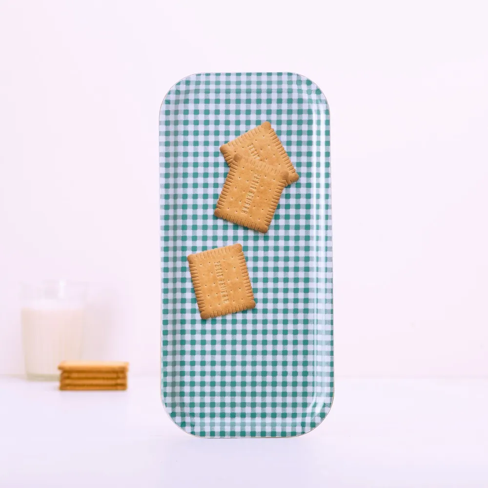 Repas pour enfant - Plateau de service rectangulaire en bois - Petits beurre 15x32 cm - MONBOPLATO