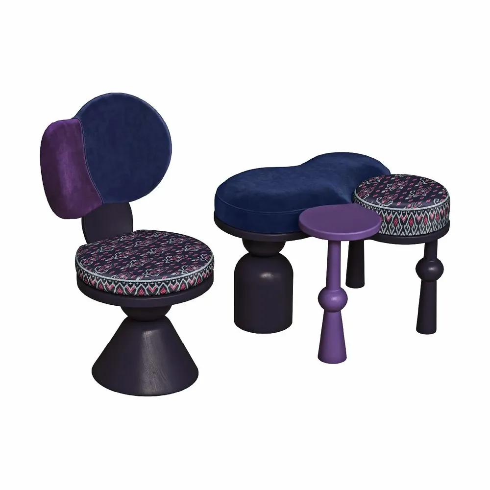 Benches - MULLER - THAI BUBBLE -\" Lom Hai Jai\” Bench & Side Table - MULLER