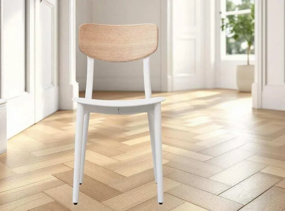 Chaises de jardin - Dossier LULU' en polypropylène et frêne massif/lot de 2 pièces - I.T.F. DESIGN SRL