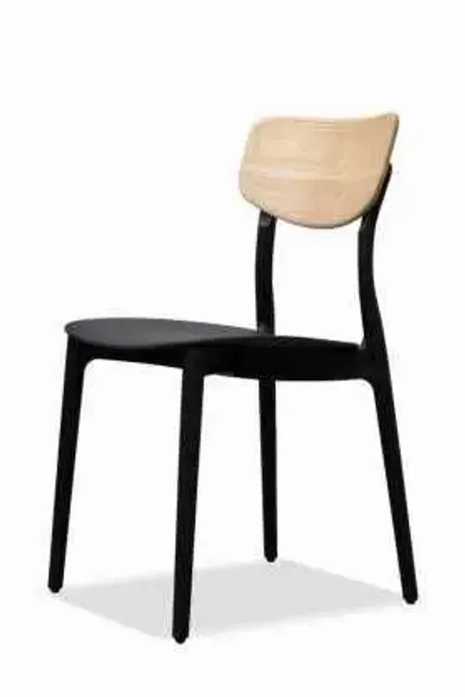 Chaises de jardin - Dossier LULU' en polypropylène et frêne massif/lot de 2 pièces - I.T.F. DESIGN SRL