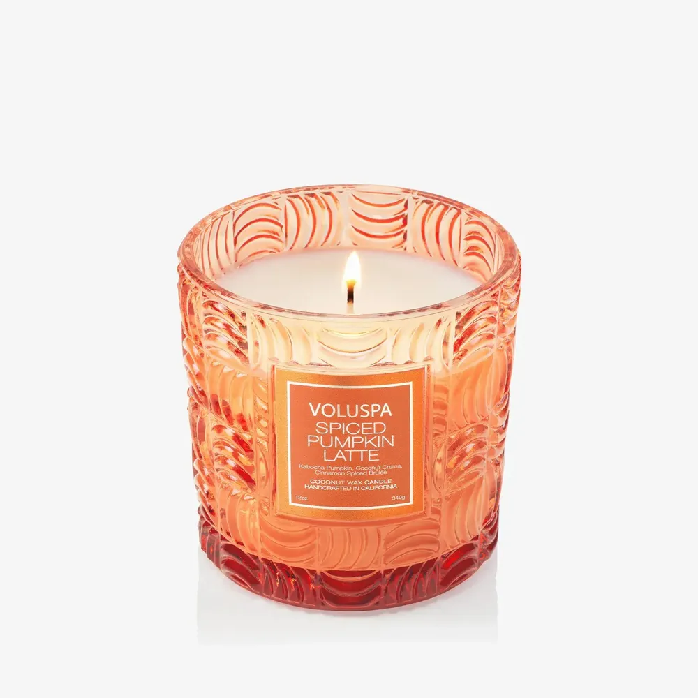 Candles - Spiced Pumpkin Latte Capsule 12oz Classic Candle - VOLUSPA