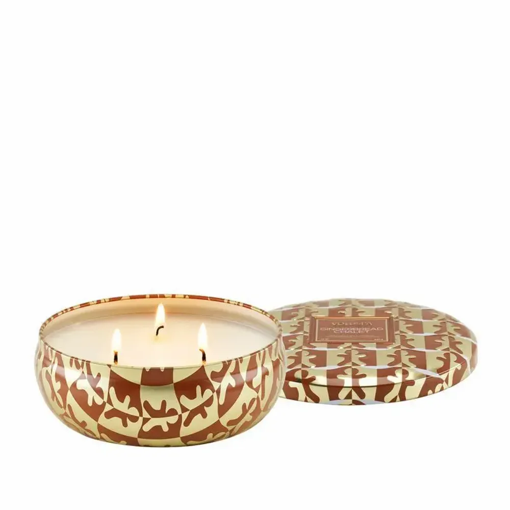 Candles - Gingerbread Chalet 3 Wick Tin - VOLUSPA
