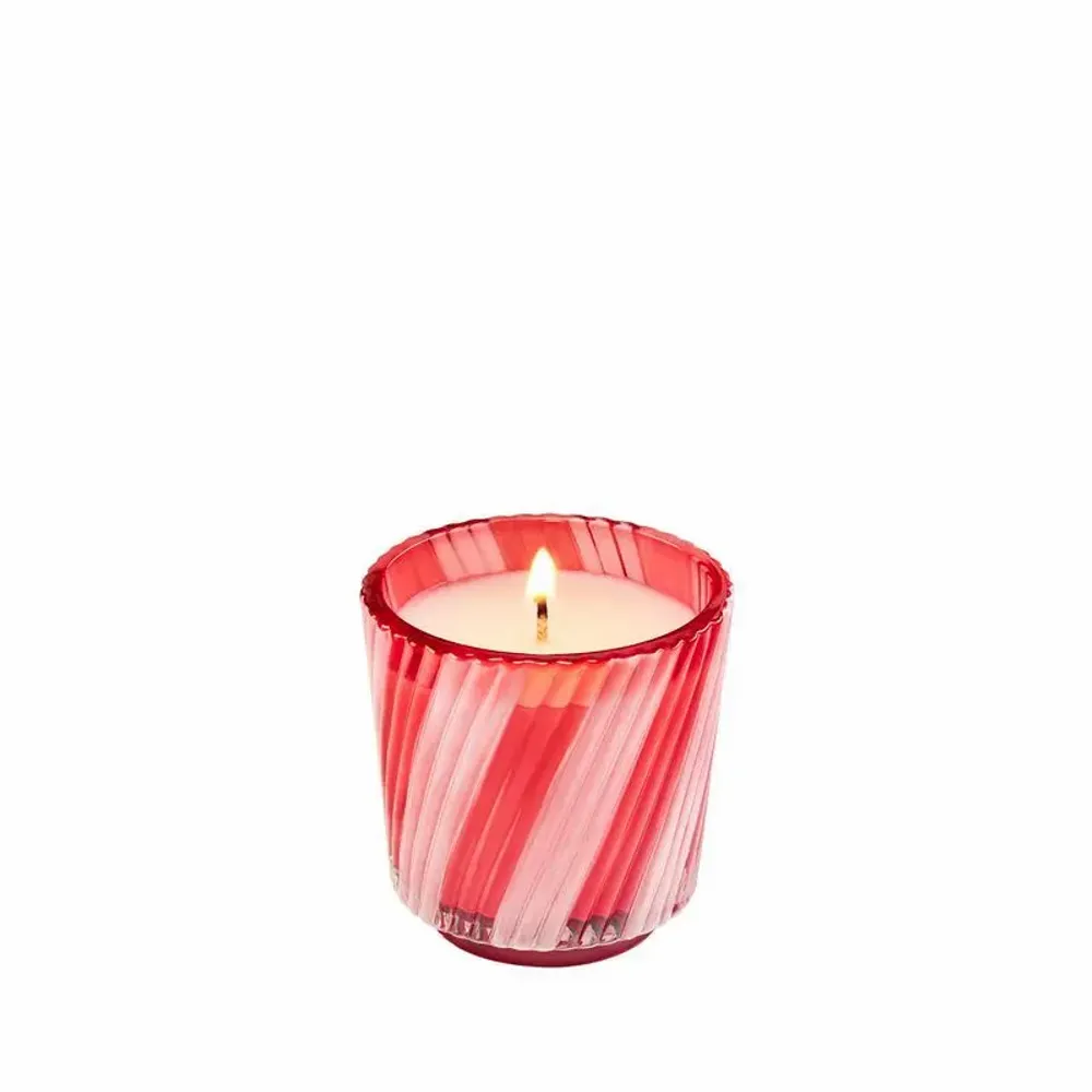 Candles - Crushed Candy Cane 2.5oz Boxed Pedestal - VOLUSPA