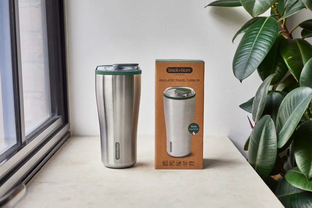 Tasses et mugs - Tasse de Voyage XL 600ml  -  Acier Inoxydable - BLACK+BLUM EUROPE