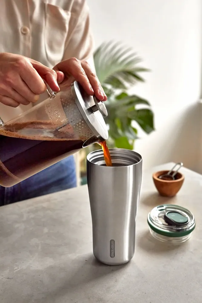 Tasses et mugs - Tasse de Voyage XL 600ml  -  Acier Inoxydable - BLACK+BLUM EUROPE