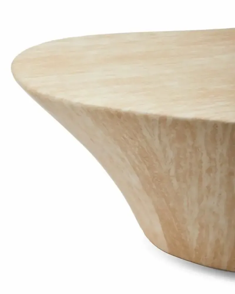 Coffee tables - Oval Marble Look Coffee Table (M) - POLSPOTTEN
