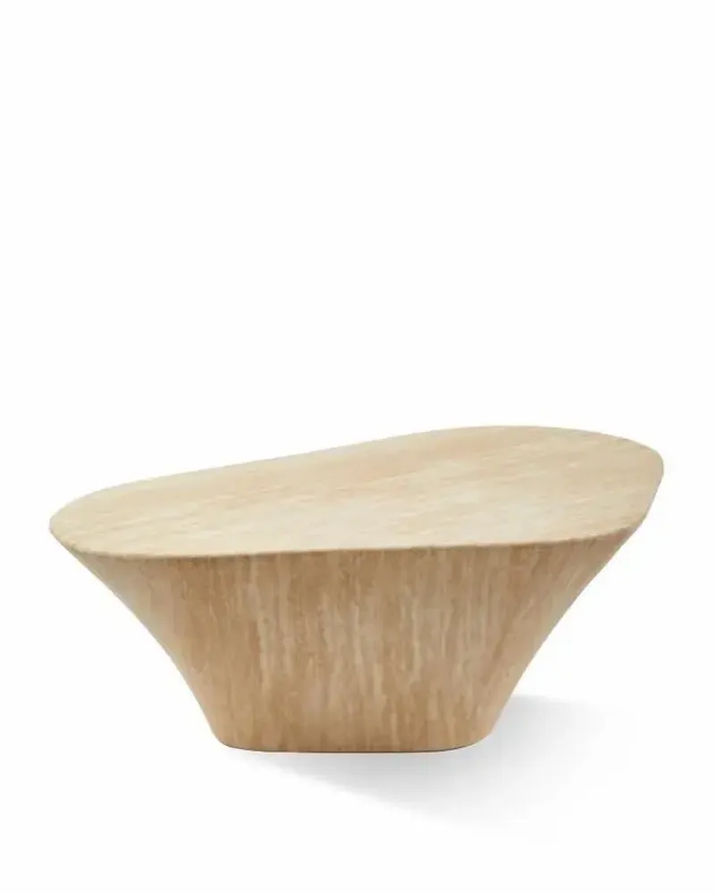 Coffee tables - Oval Marble Look Coffee Table (M) - POLSPOTTEN