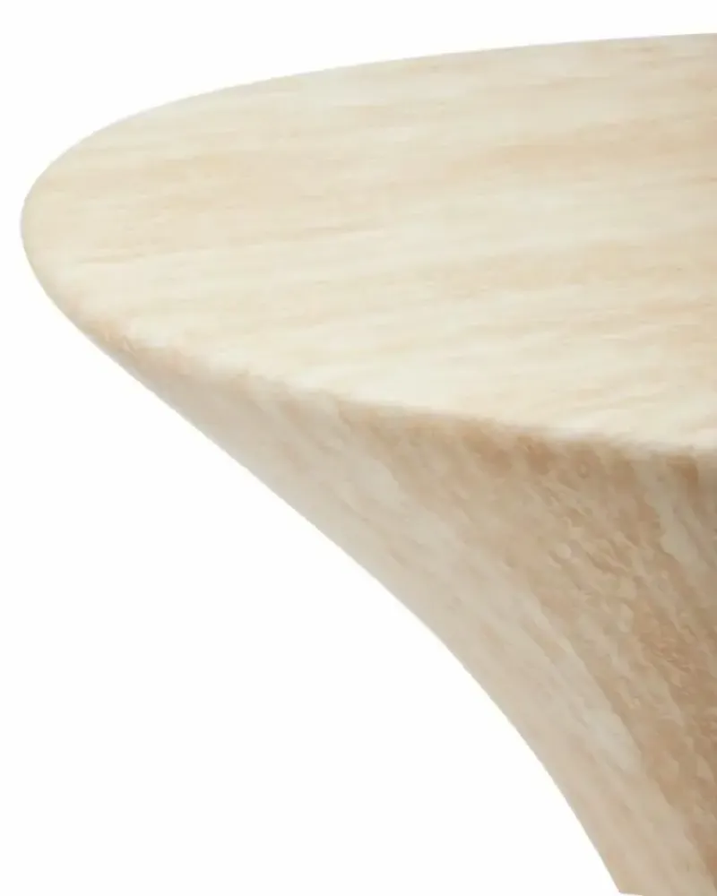 Coffee tables - Oval Marble Look Coffee Table (L) - POLSPOTTEN