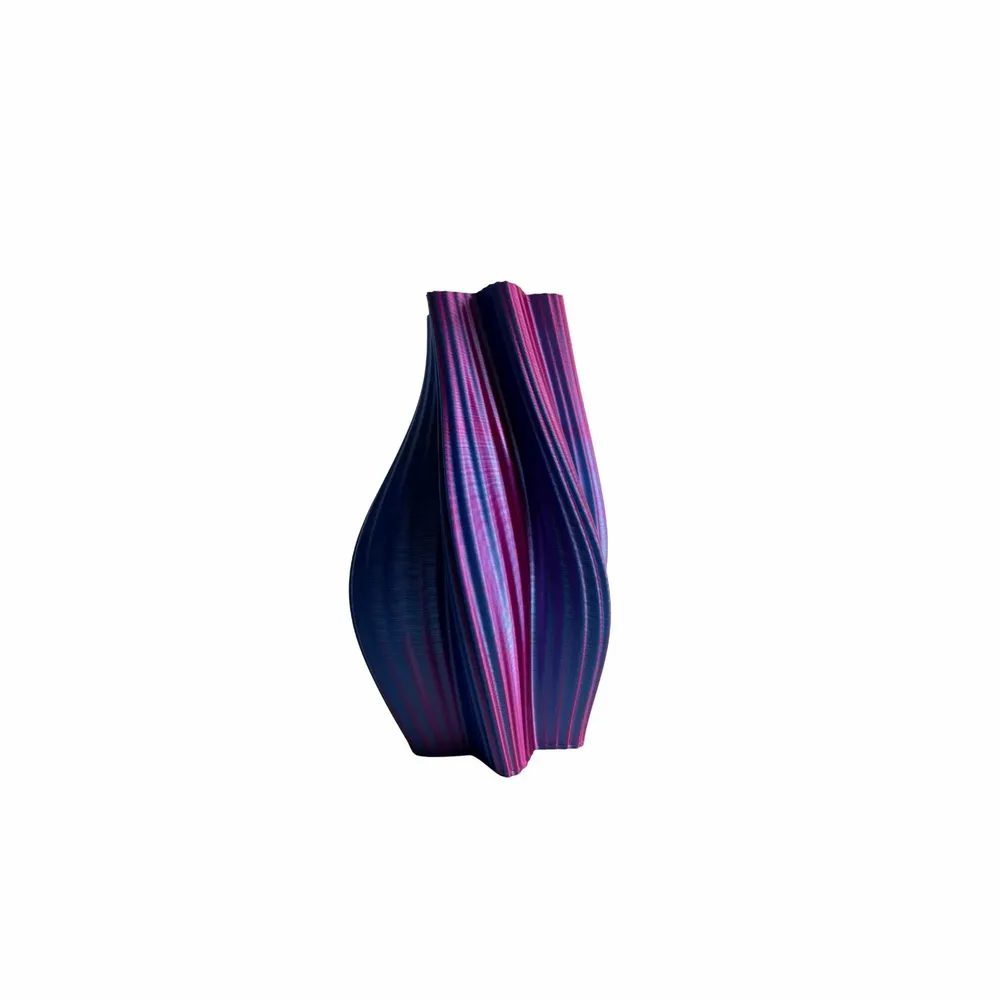 Aménagements pour bureau - Vase "Heat wave" | multicolore, rose et bleu - AUURA