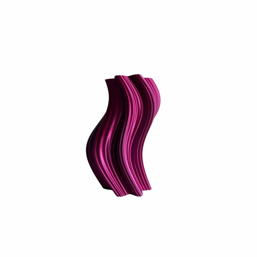 Aménagements pour bureau - Vase "Heat wave" | multicolore, rose et bleu - AUURA