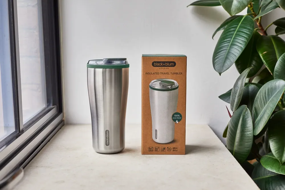 Tea and coffee accessories - Insulated Travel Tumbler 600ml - Stainless Steel - BLACK+BLUM EUROPE