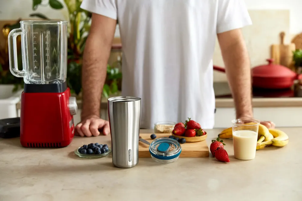 Tea and coffee accessories - Insulated Travel Tumbler 600ml - Stainless Steel - BLACK+BLUM EUROPE