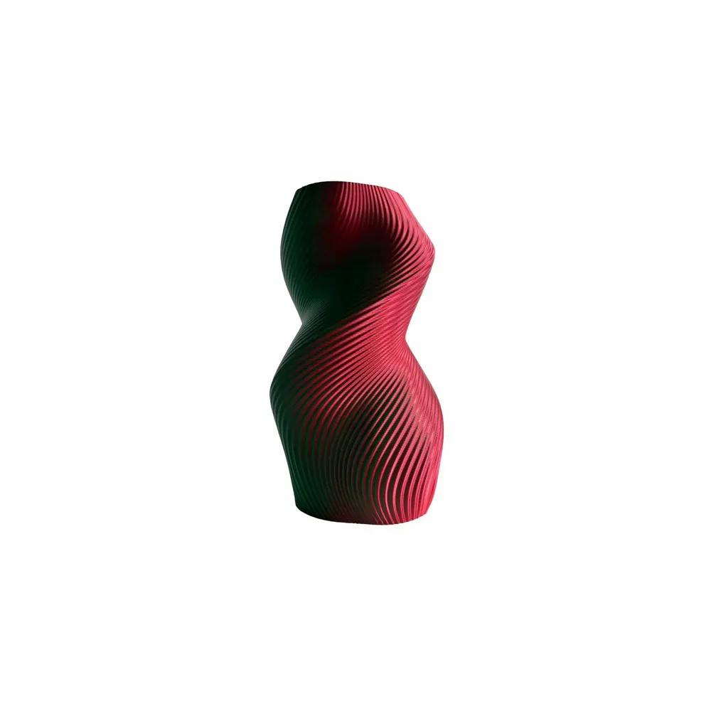 Aménagements pour bureau - VASE « SILUET » | MULTICOLORE | Vert et rouge - AUURA