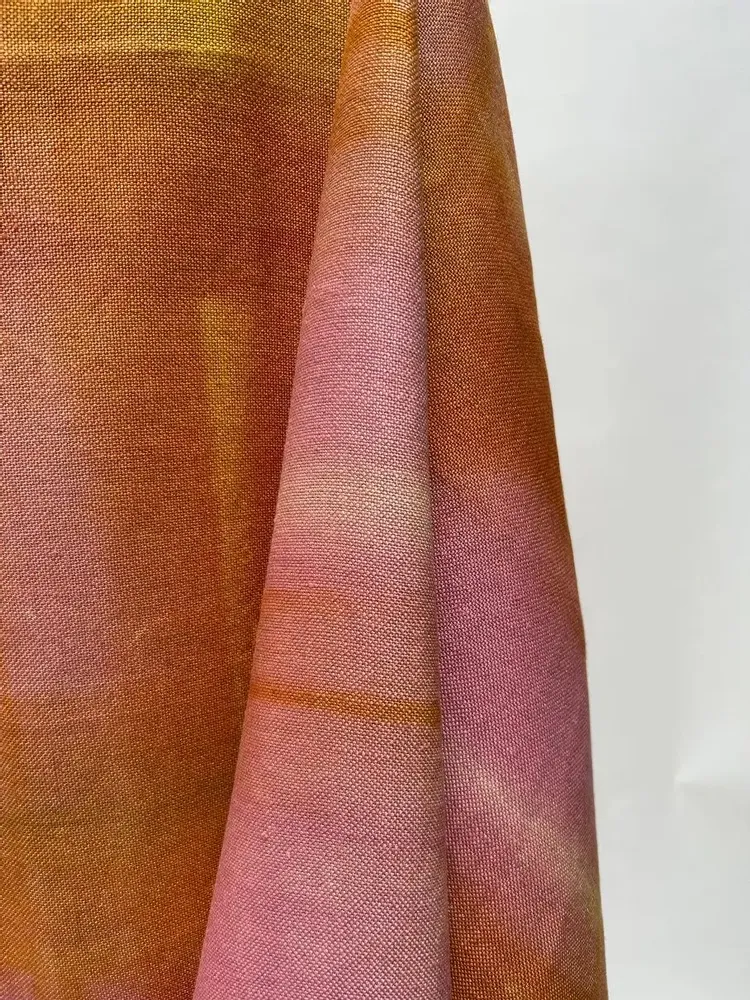Plaids - Couverture en chanvre et lin teinte à la main HL 8 - OTTUNO