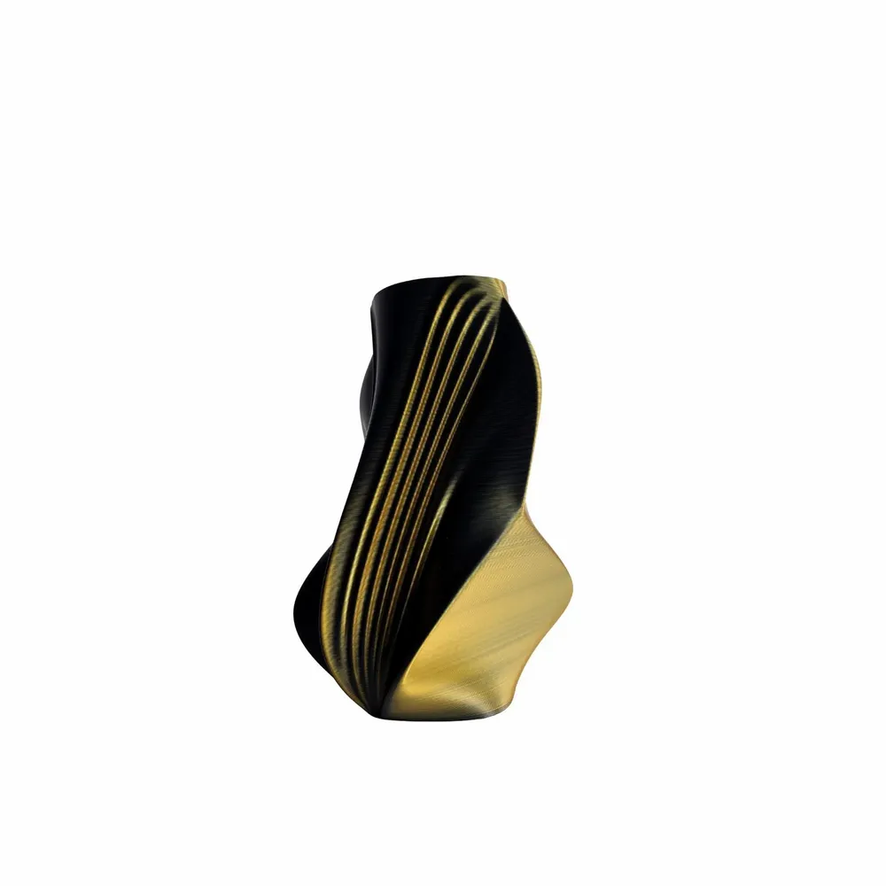 Aménagements pour bureau - Vase « Plaisir » | Multicolore, noir et doré - AUURA