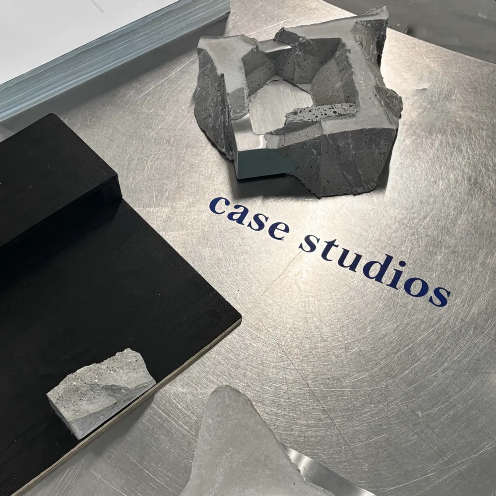 Bowls - Stainless Steel & Concrete Tray - CASE STUDIOS
