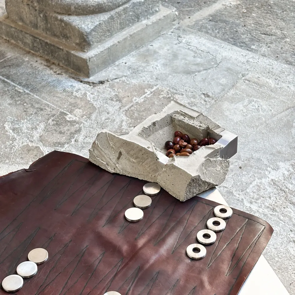 Bowls - Stainless Steel & Concrete Tray - CASE STUDIOS