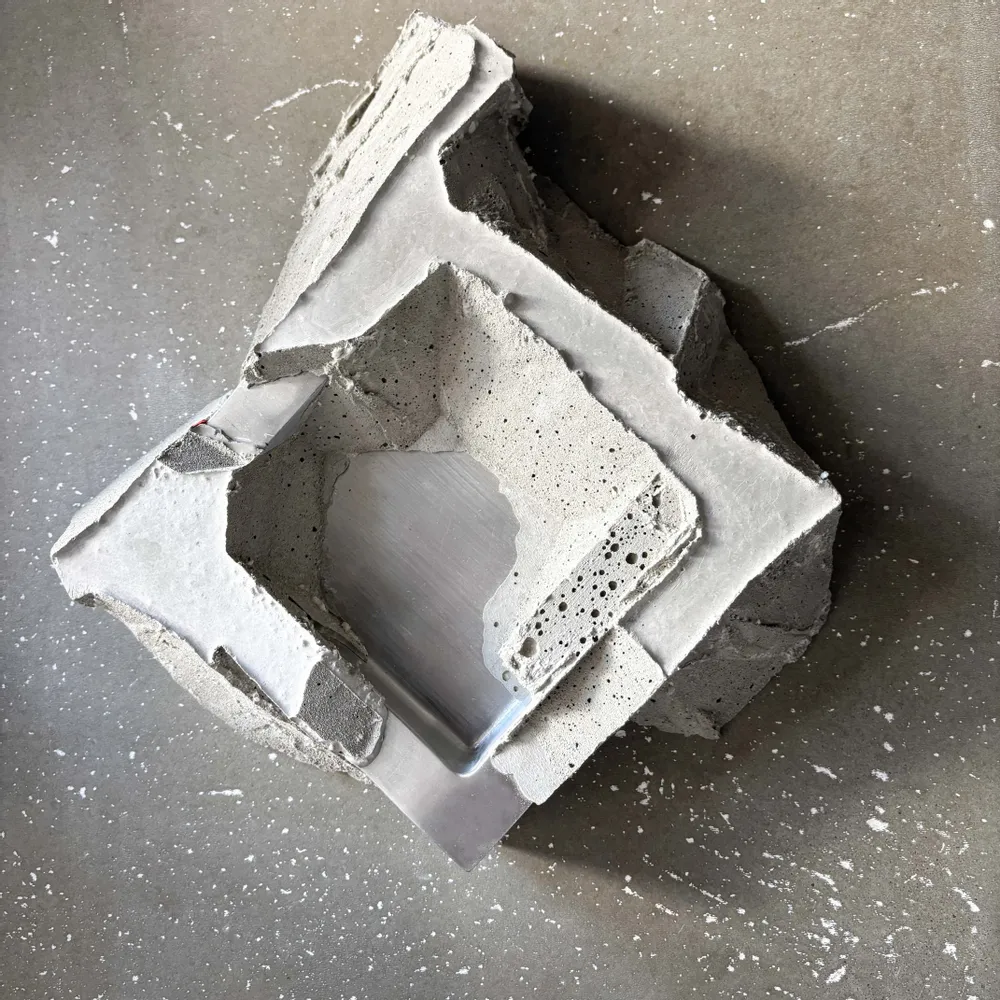 Bowls - Stainless Steel & Concrete Tray - CASE STUDIOS