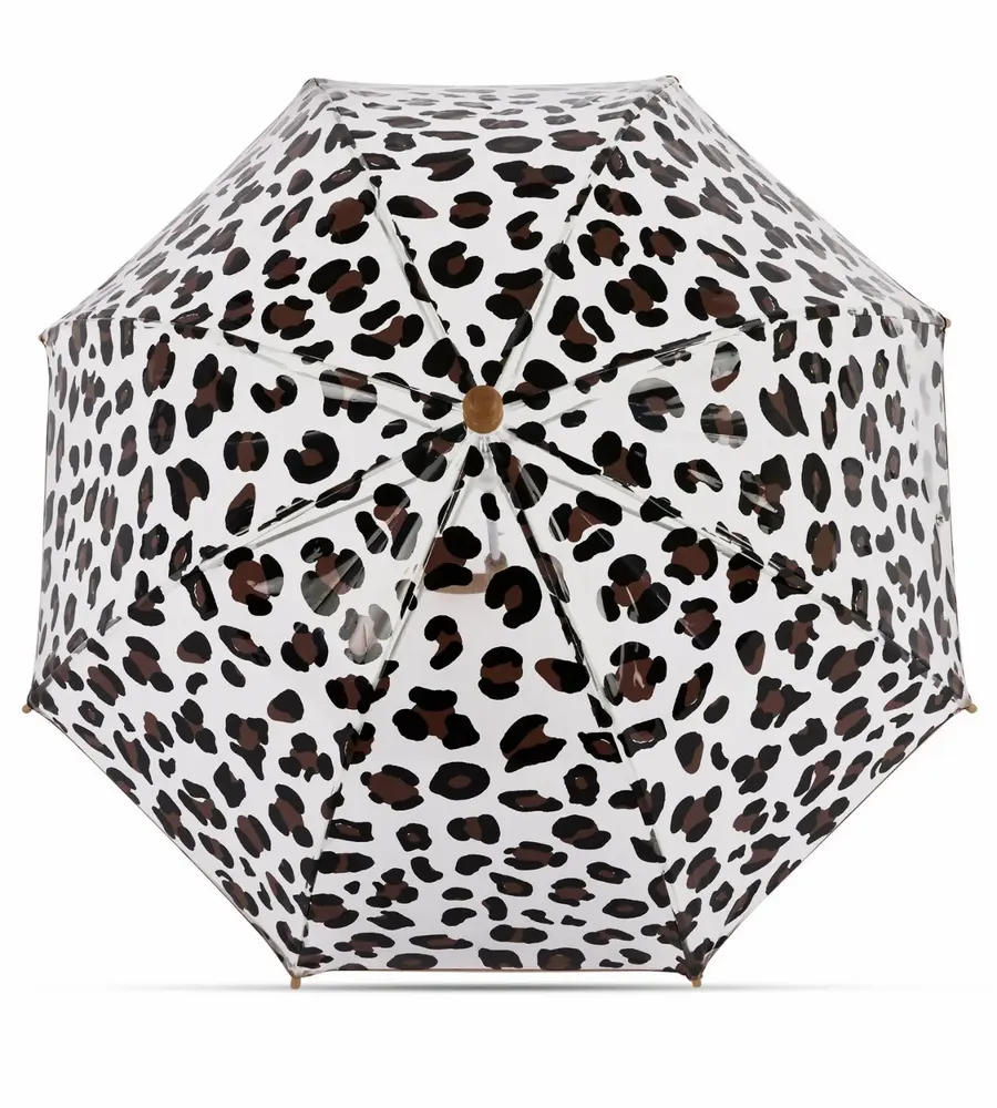 Kids accessories - Kids clear bubble umbrella - Leopard Print - Kalambo - ANATOLE