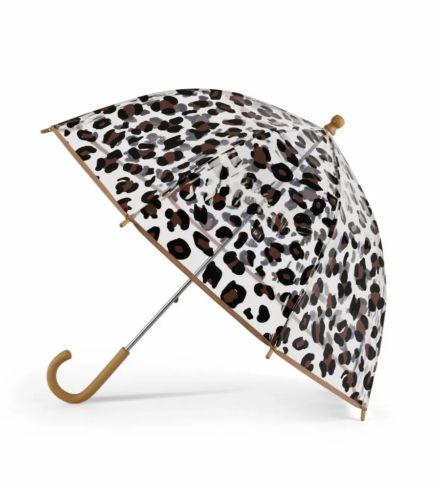 Kids accessories - Kids clear bubble umbrella - Leopard Print - Kalambo - ANATOLE