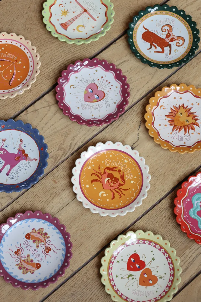 Assiettes de réception - Zodiac Plates - ALL THE LUCK IN THE WORLD