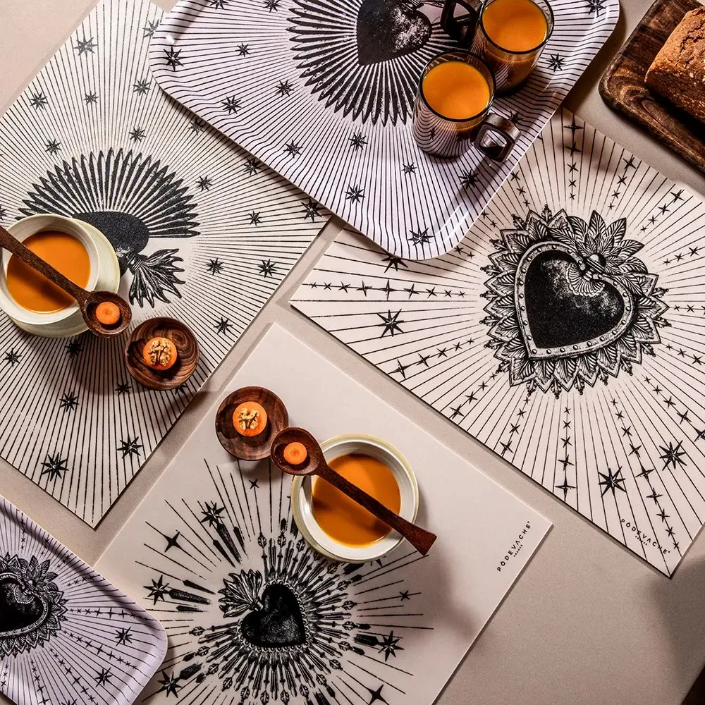 Sets de table - Set de table et Dessous de verre en Vinyle. 100% made in France. - PODEVACHE