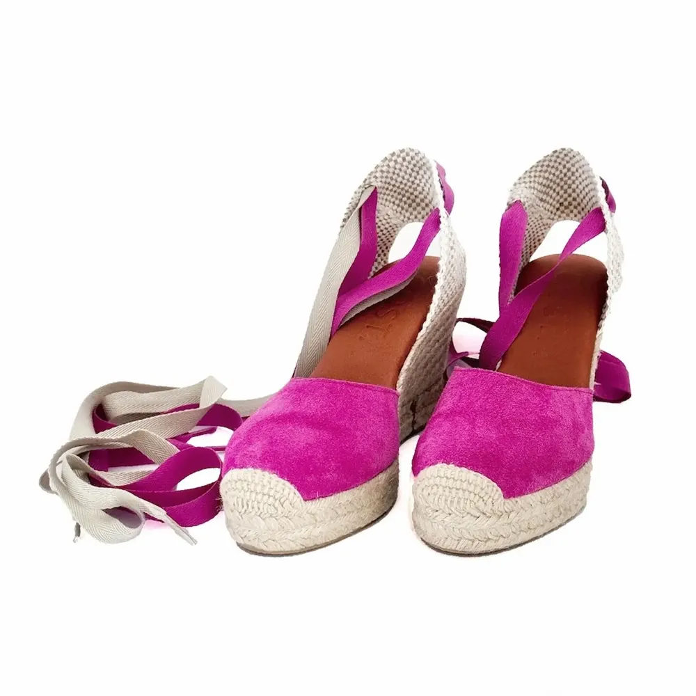Apparel - Handmade Suede Wedge Espadrilles – Customisable - ATELIER COSTÀ