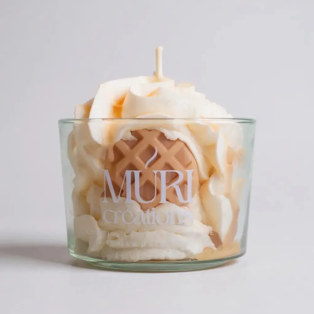 Gifts - White Nougat scented candle - 150ml - MURI CREATIONS