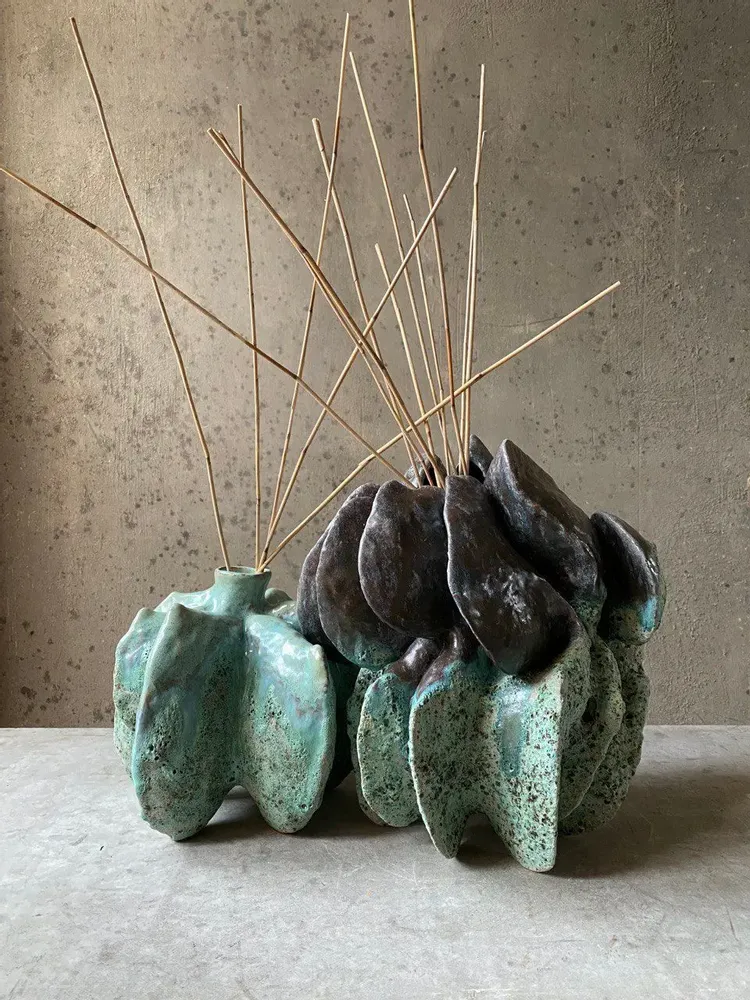 Vases - Vase décoratif de la collection Tenerife - GALERIE SANA MOREAU