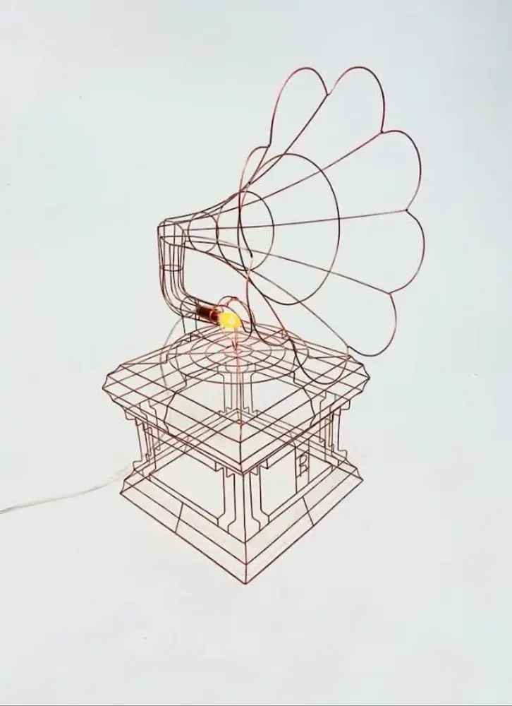 Objets de décoration - Gramophone Lamp - ATELIER R