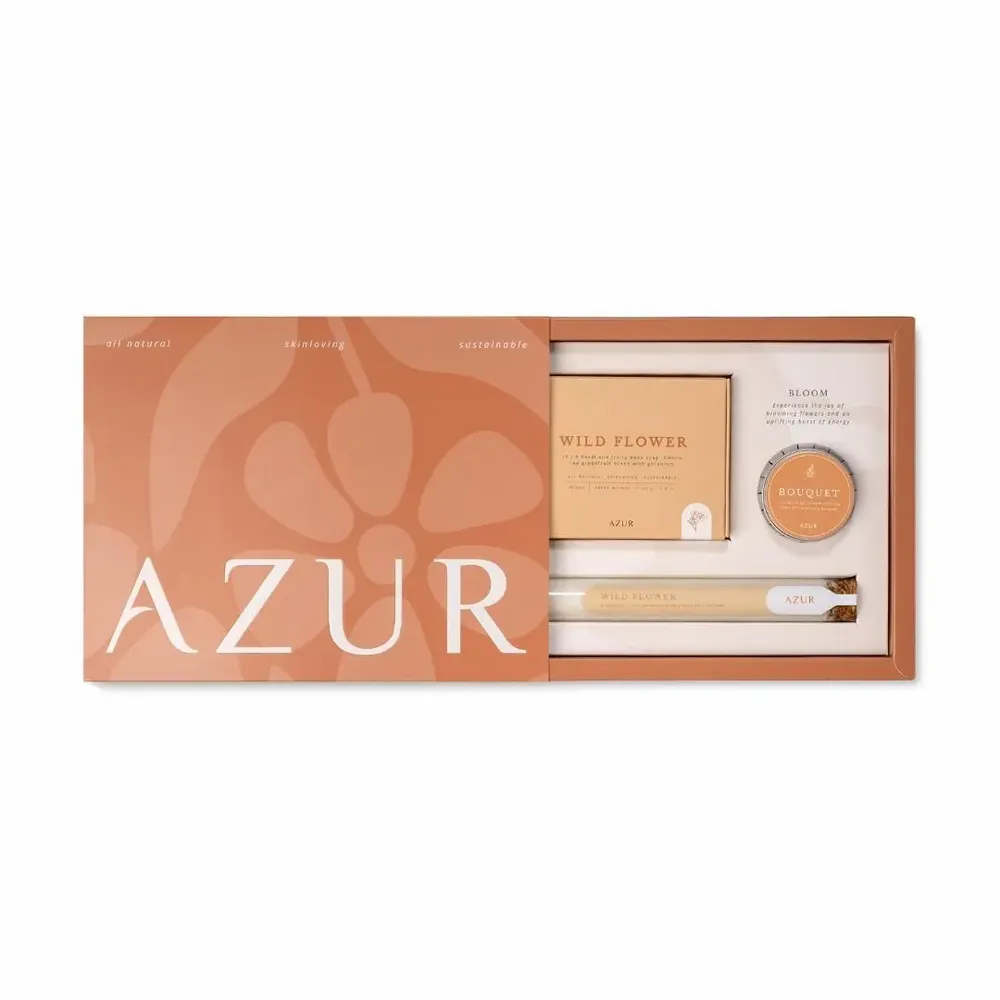 Savons - BLOOM - coffret cadeau - AZUR NATURAL BODY CARE