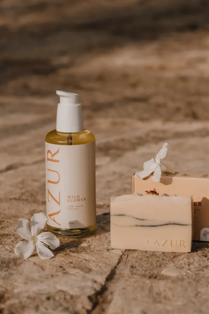 Savons - Huile pour le corps Wild Flower - AZUR NATURAL BODY CARE