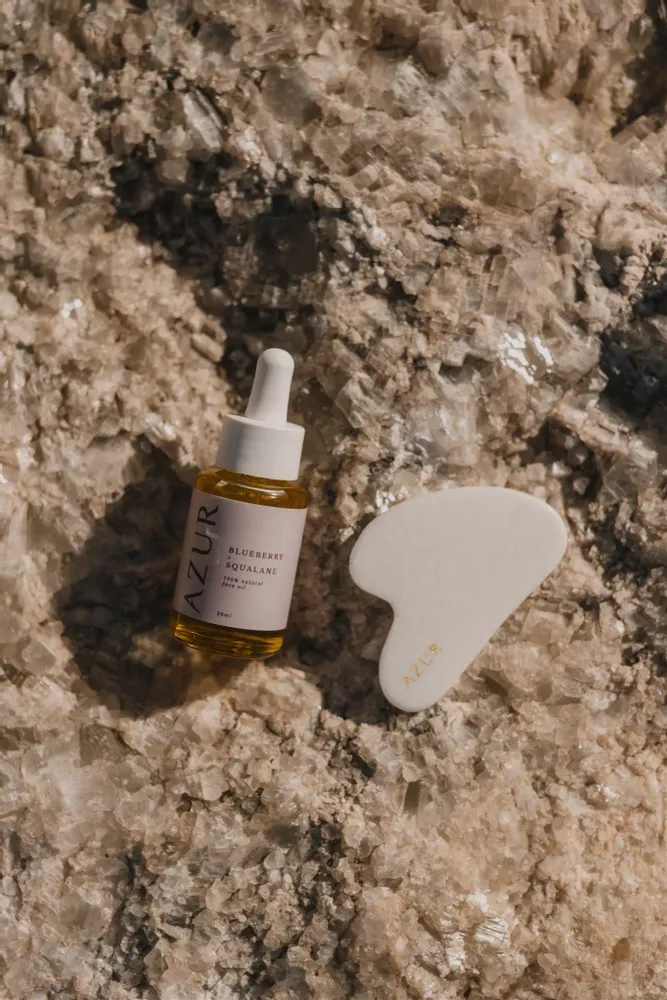 Savons - HUILE POUR LE VISAGE | myrtille + squalane - AZUR NATURAL BODY CARE