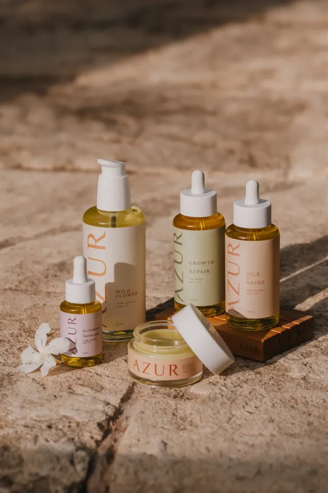 Savons - HUILE POUR LE VISAGE | myrtille + squalane - AZUR NATURAL BODY CARE