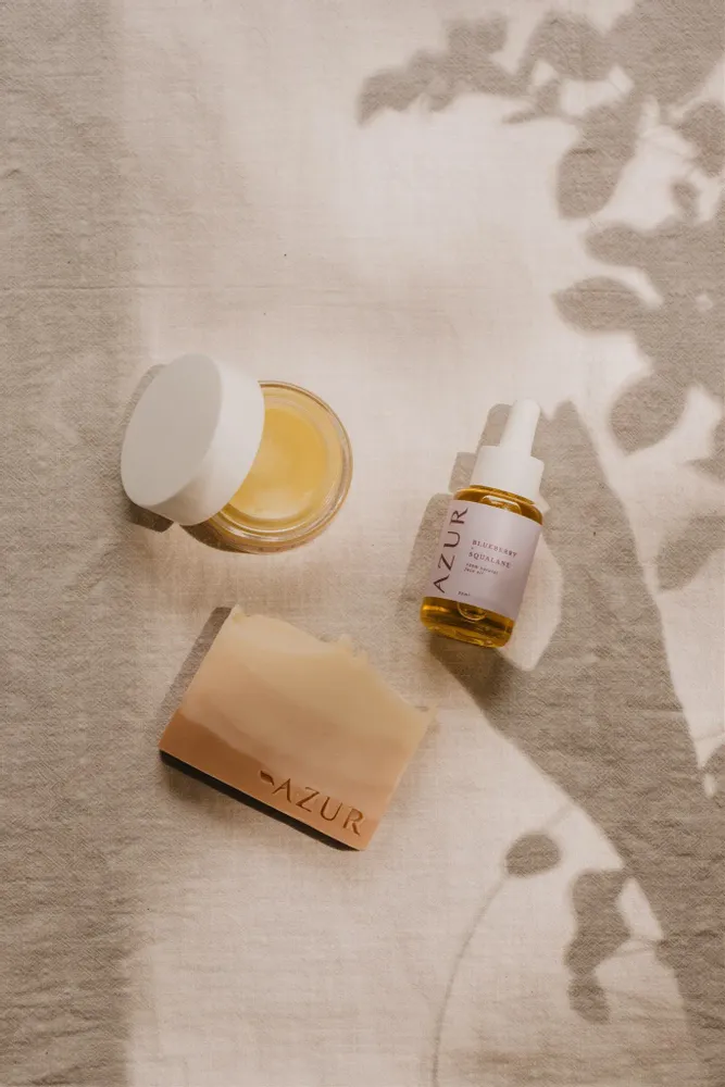 Savons - HUILE POUR LE VISAGE | myrtille + squalane - AZUR NATURAL BODY CARE