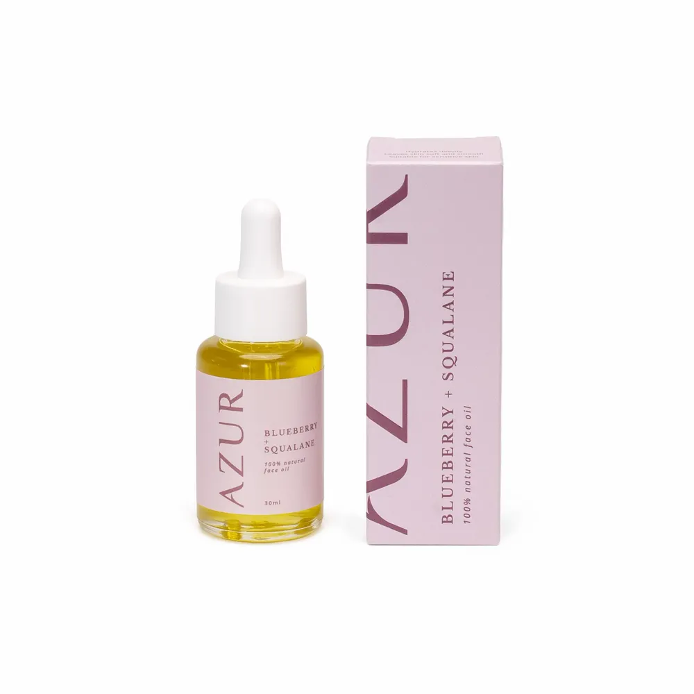 Savons - HUILE POUR LE VISAGE | myrtille + squalane - AZUR NATURAL BODY CARE