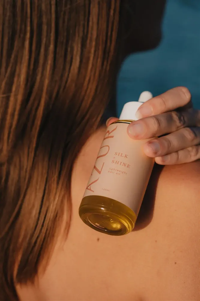 Savons - SILK + SHINE | Huile capillaire légère - AZUR NATURAL BODY CARE