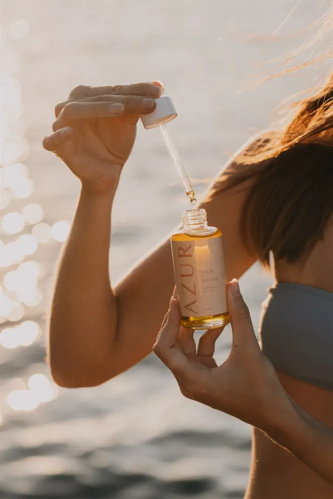 Savons - SILK + SHINE | Huile capillaire légère - AZUR NATURAL BODY CARE