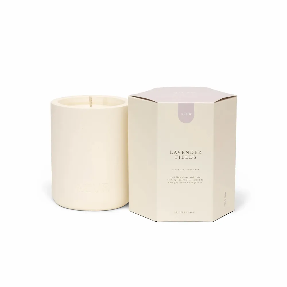 Bougies - Lavender Fields | bougie parfumée - AZUR NATURAL BODY CARE