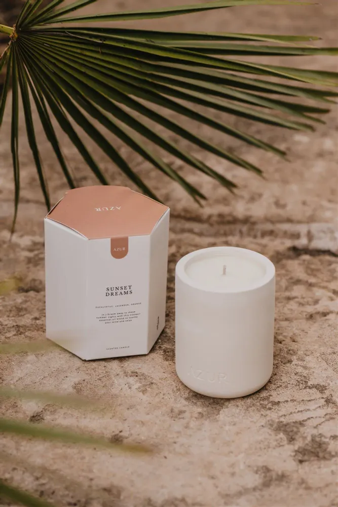 Bougies - Sunset Dreams | bougie parfumée - AZUR NATURAL BODY CARE